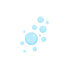 Bubbles cartoon illustration isolated on white background.
