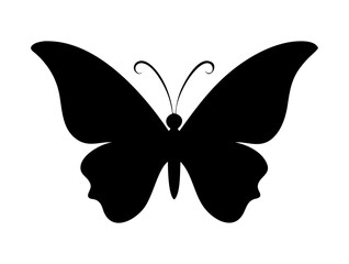butterfly silhouette vector art image.eps