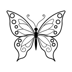 butterfly silhouette vector art image 4.eps