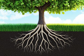 The big tree of life is the source of all life in the cosmos, connecting the terrestrial and heavenly realms. Stock photographs.