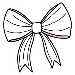 white bow