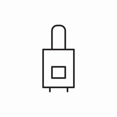 wheel luggage icon sign vector