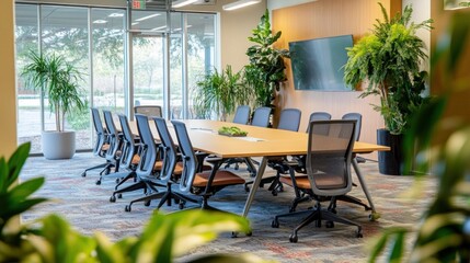 Fototapeta premium Modern Office Meeting Room