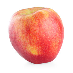 One fresh red apple isolated on white