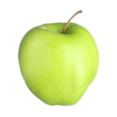 One fresh green apple isolated on white