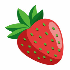 strawberry isolated on white