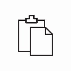 clipboard copy paste icon sign vector