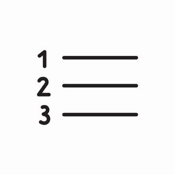 recommend clip art: numbered list icon sign vector
