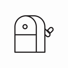 school backpack icon sign vector