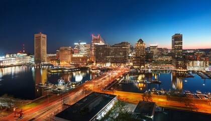 Fototapeta premium baltimore at night