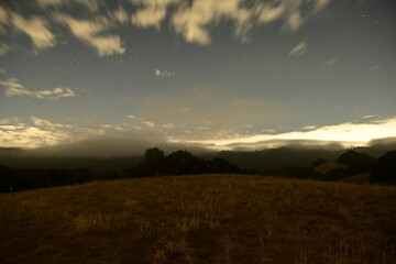 sunset in the mountains