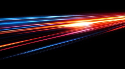 Futuristic background light speed network digital lines glowing technology cybernetic wallpaper AI generated image