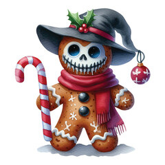 Spooky Christmas Sublimation Clipart