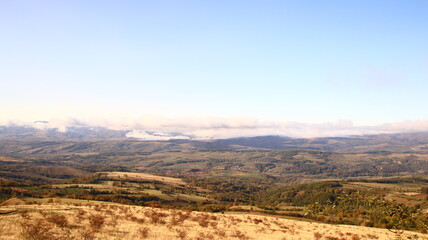 sunrise in the mountains