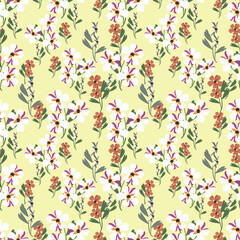 Abstract elegance pattern with floral background.