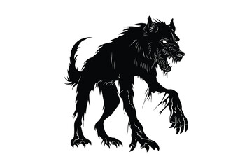 Zombie Dog Silhouettes | Halloween Horror | Spooky Canine Creatures