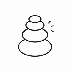 hot stones icon sign vector