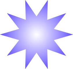 Obraz premium Gradient Purple Star