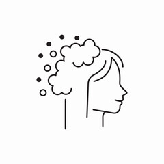 washing head icon sign vector