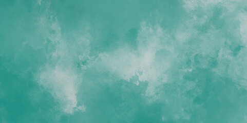 Abstract grunge blank and mint green or blank texture surface background,blue smoke on black background.grunge stained blue paper texture close up,Blue or mint green dusty old scratched grunge texture