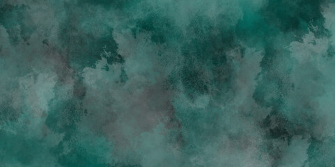 Abstract grunge blank and mint green or blank texture surface background,blue smoke on black background.grunge stained blue paper texture close up,Blue or mint green dusty old scratched grunge texture