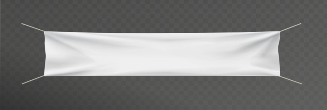 Realistic promotional billboard. Vertical advertising and marketing. Commercial flag. Place for presentation. Template and layout. 3D vector illustration