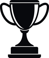 Trophy icon silhouette vector image