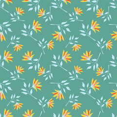 Abstract elegance pattern with floral background.