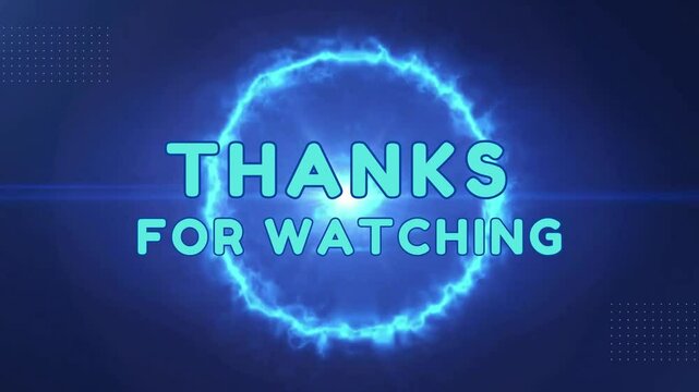 Blue Gradient Modern Thanks For Watching Animation Intro Video