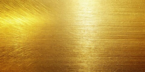Fototapeta premium Extreme close-up gold backdrop with brushed texture and warm highlights for inviting atmosphere