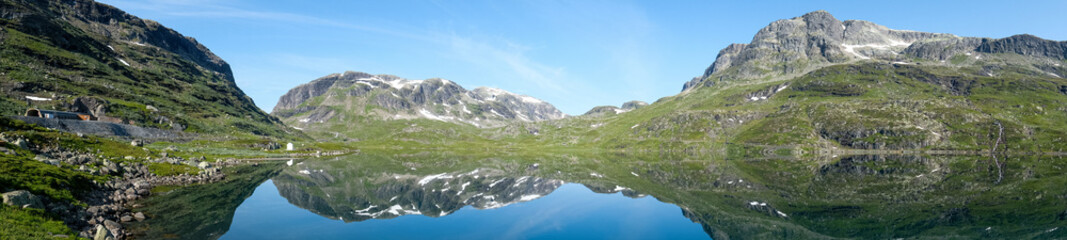 Beautiful Panorama road Aurlandsvegen, Norway