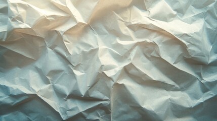 Obraz premium Close-up Texture of Crumpled White Paper