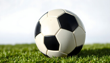 Fototapeta premium Soccer ball, Football, isolated on white background, full depth of field isolated with white highlights, png