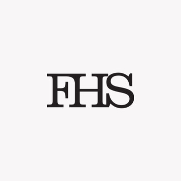 letter fhs logo design