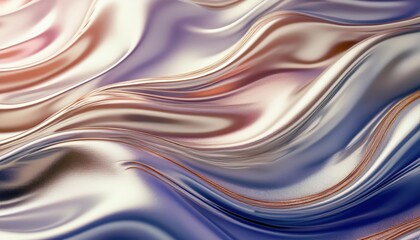 ホワイトとブルーの柔らかなグラデーションが、滑らかな波のようなラインを描く抽象アート。シンプルでありながら洗練されたデザインが、清潔感と穏やかさを感じさせる作品です。

