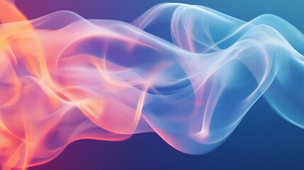 Obraz premium Abstract Swirling Smoke in Vibrant Colors