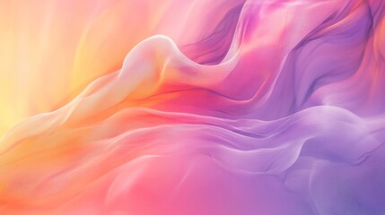 Obraz premium Abstract Swirling Pink and Orange Fabric Texture