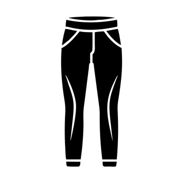 black leggings icon, athletic wear clip art preview