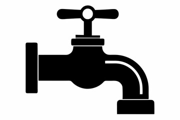 
Faucet icon vector, Water Faucet or tap icon, Kitchen water faucet symbol vector
