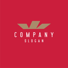 Elegance eagle logo design armed bird and related company editable vector image