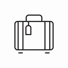 travel bag icon sign vector