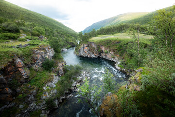 Little gorge in Dovrefjell, Norway