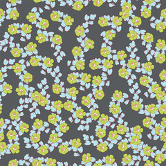 Trendy Artistic floral Beautiful Hand drawn flower seamless pattern brush strokes style. Trendy Graphic Design for Design for fashion , fabric, textile, wallpaper