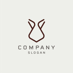 Lion face logo design animal and related company editable vector image