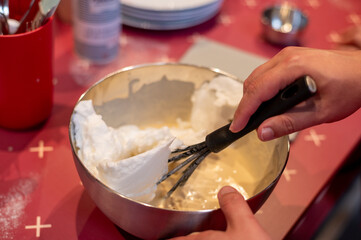 Process of baking belgian waffles