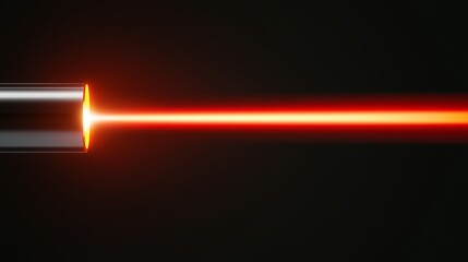 Precision red laser beam emitted from a handheld device, symbolizing innovation in laser technology and light-based tools