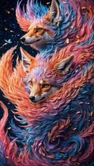 Fototapeta premium red fox vulpes