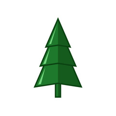 Obraz premium Christmas Tree Vector Illustration - Editable Design for Christmas Celebration Posters, Banners, T-Shirts, Stickers