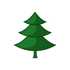 Christmas Tree Vector Illustration - Editable Design for Christmas Celebration Posters, Banners, T-Shirts, Stickers