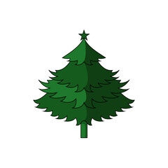 Christmas Tree Vector Illustration - Editable Design for Christmas Celebration Posters, Banners, T-Shirts, Stickers